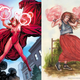 Scarlet Witch redesign by Belinda Morris "Since the Scarlet Witch's origin story includes growing up in a Romani family I wanted her costume to reconnect with that - but with a modern twist."